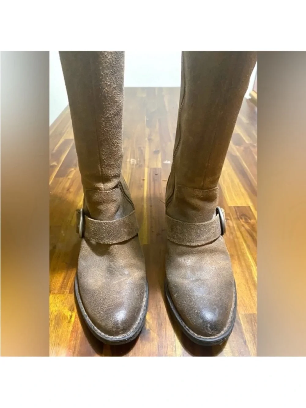 NWT Brown Born genuine beautiful Leather Knee-High Boots.